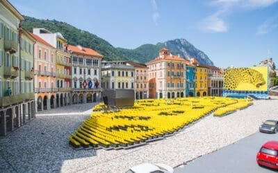 La Piazza Grande di Locarno danneggiata dal forte vento… alla Swissminiatur